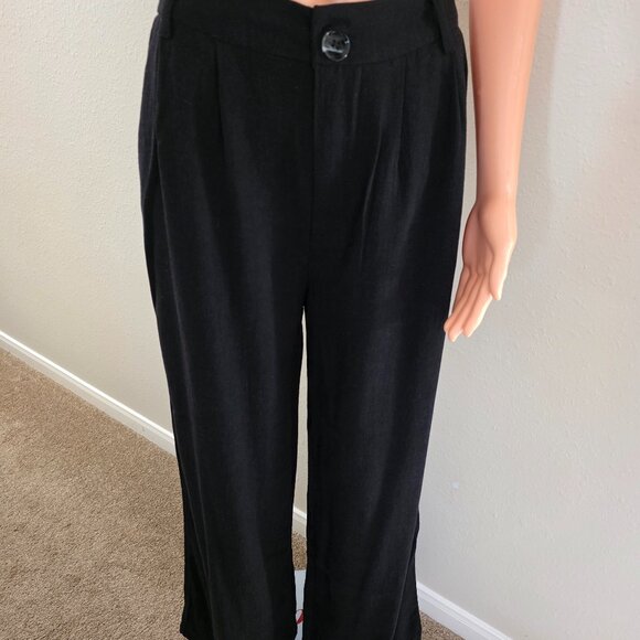 Blenca women's long linen blend pants, size L. - Picture 2 of 11